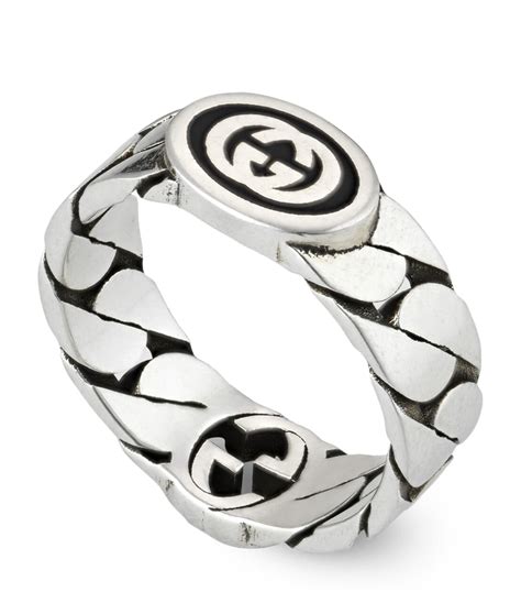 gucci silver ring women|gucci ring from house of.